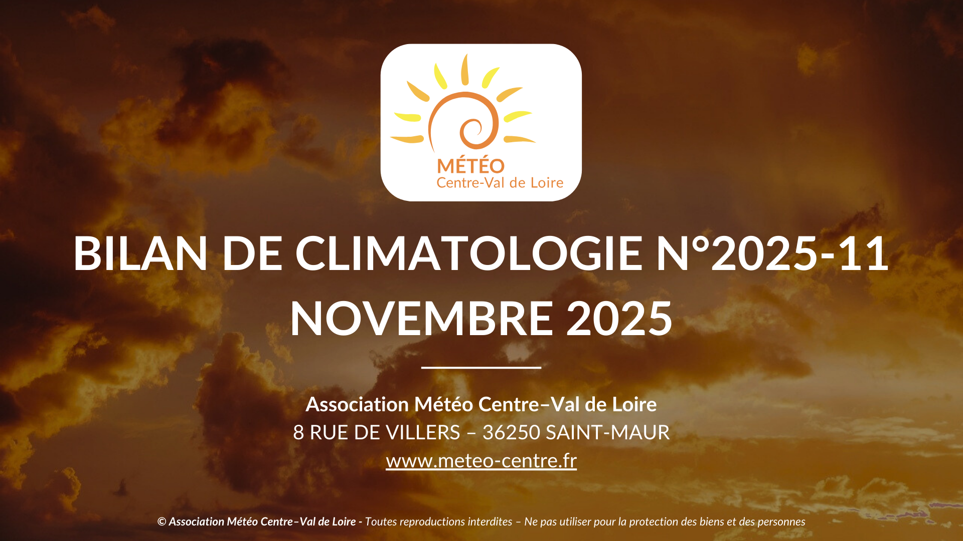 Bilan novembre 2025 - Centre - Val de Loire