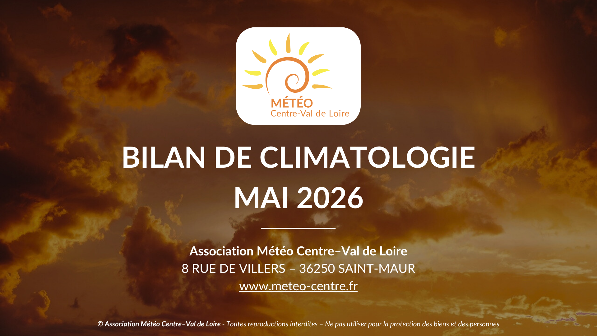 Bilan climatologique de mai 2026 - Centre - Val de Loire