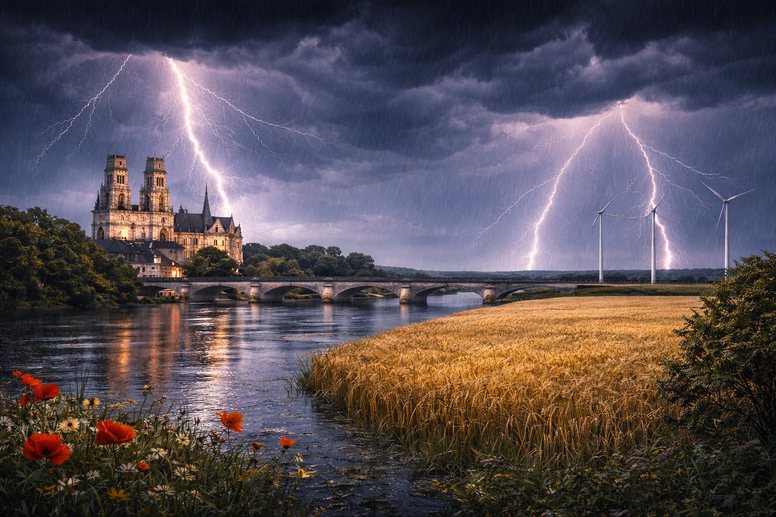 Loiret (45) sous l'orage