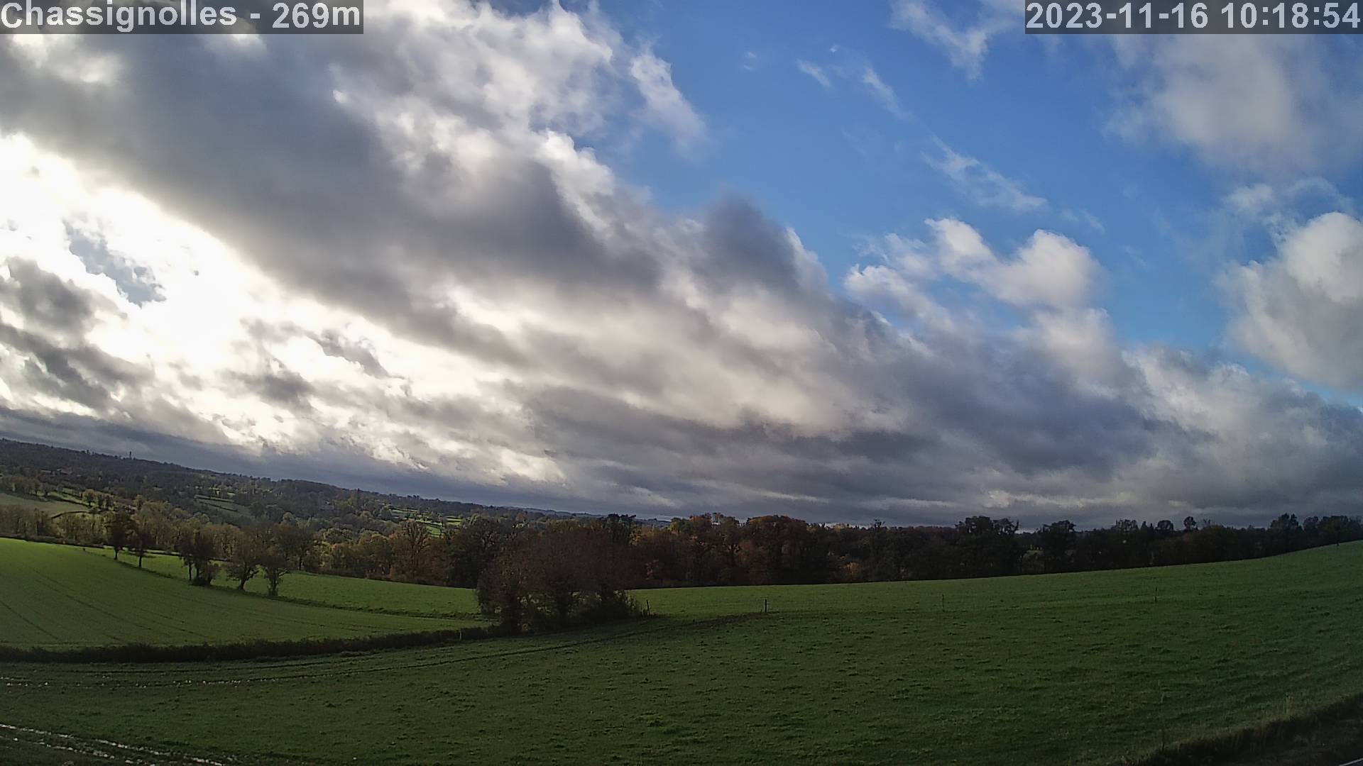 NOUVELLE WEBCAM MÉTÉO À CHASSIGNOLLES (INDRE)