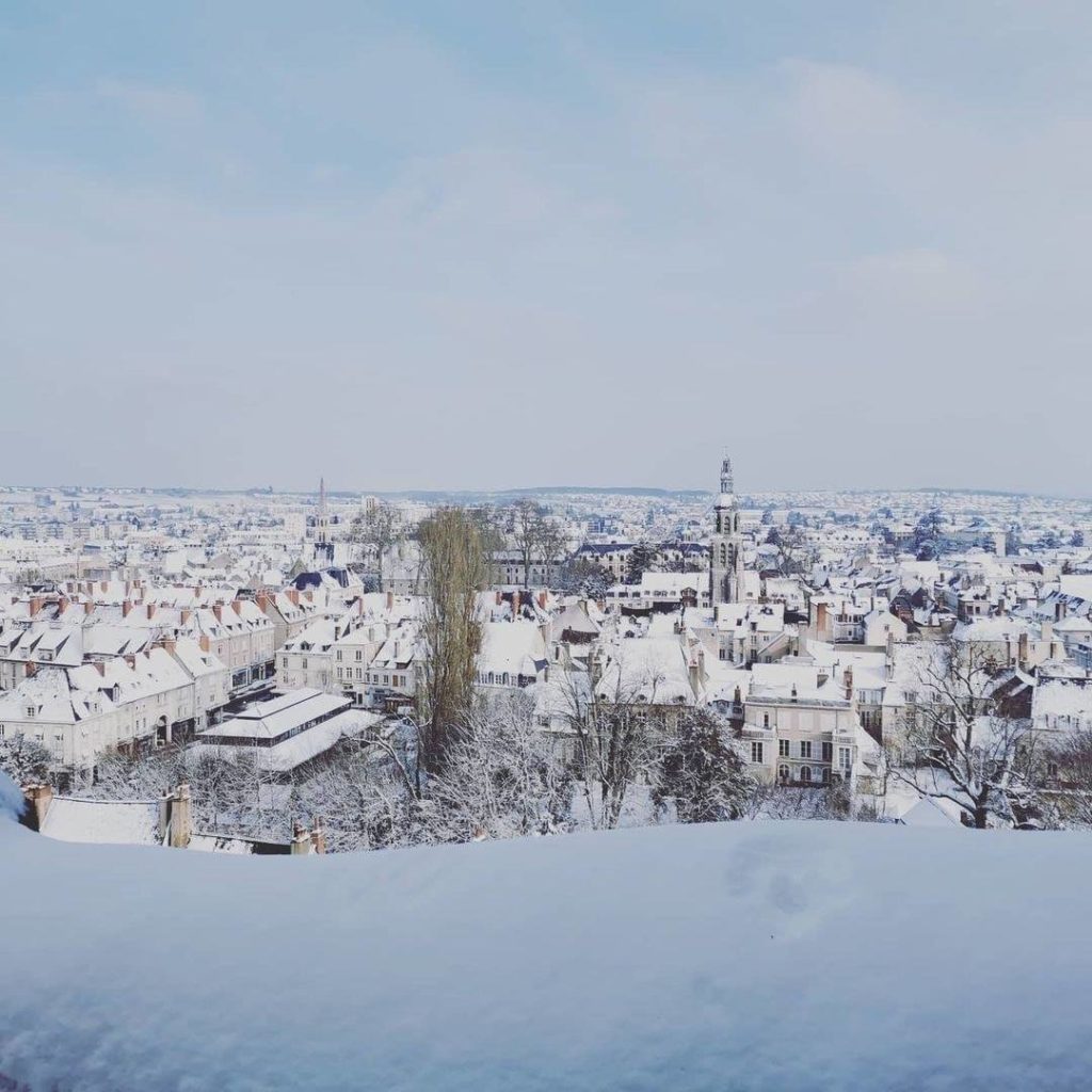 Vendôme sous la neige