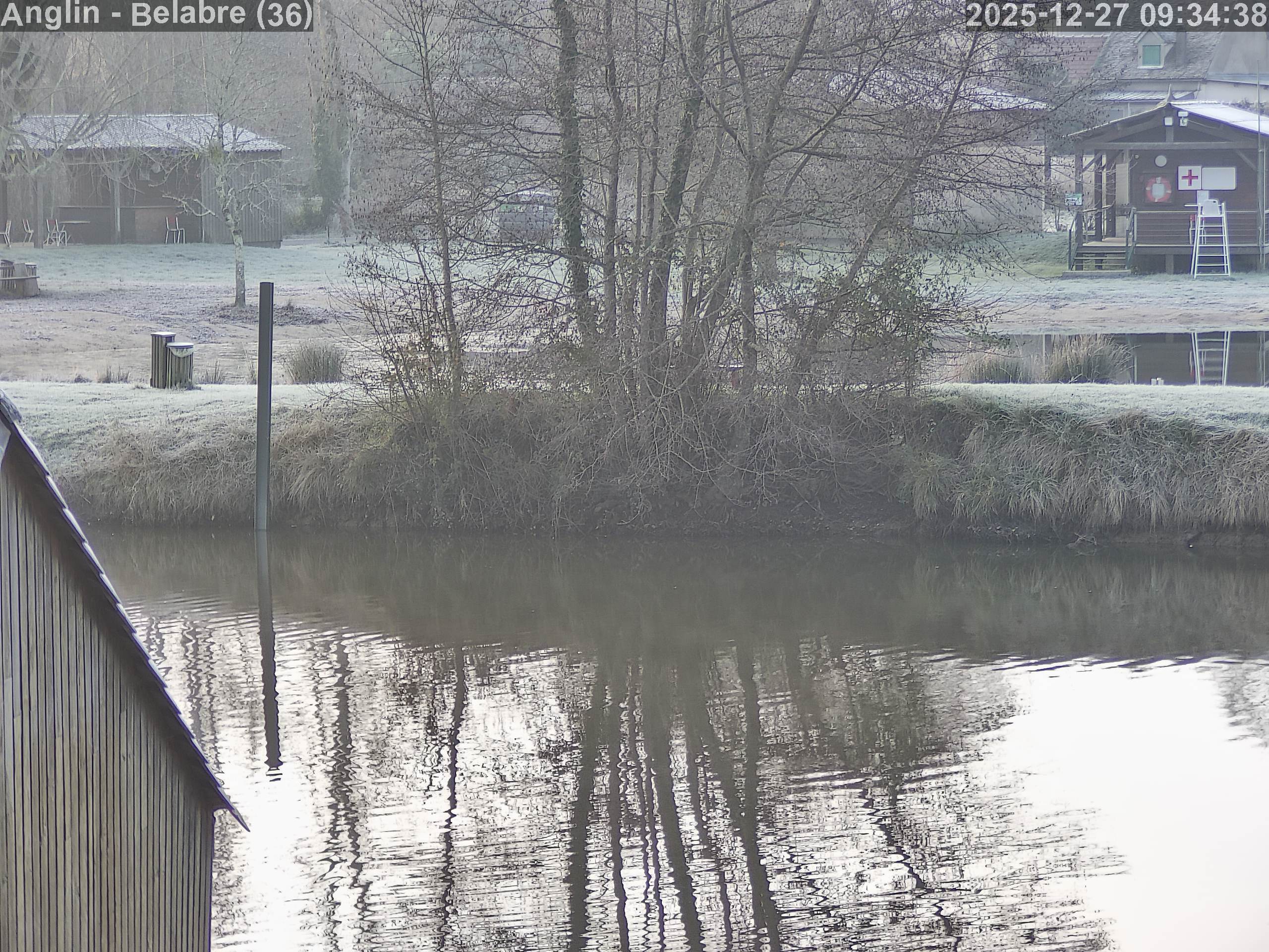 Vue de la webcam météo et crue Anglin de Bélâbre (36)