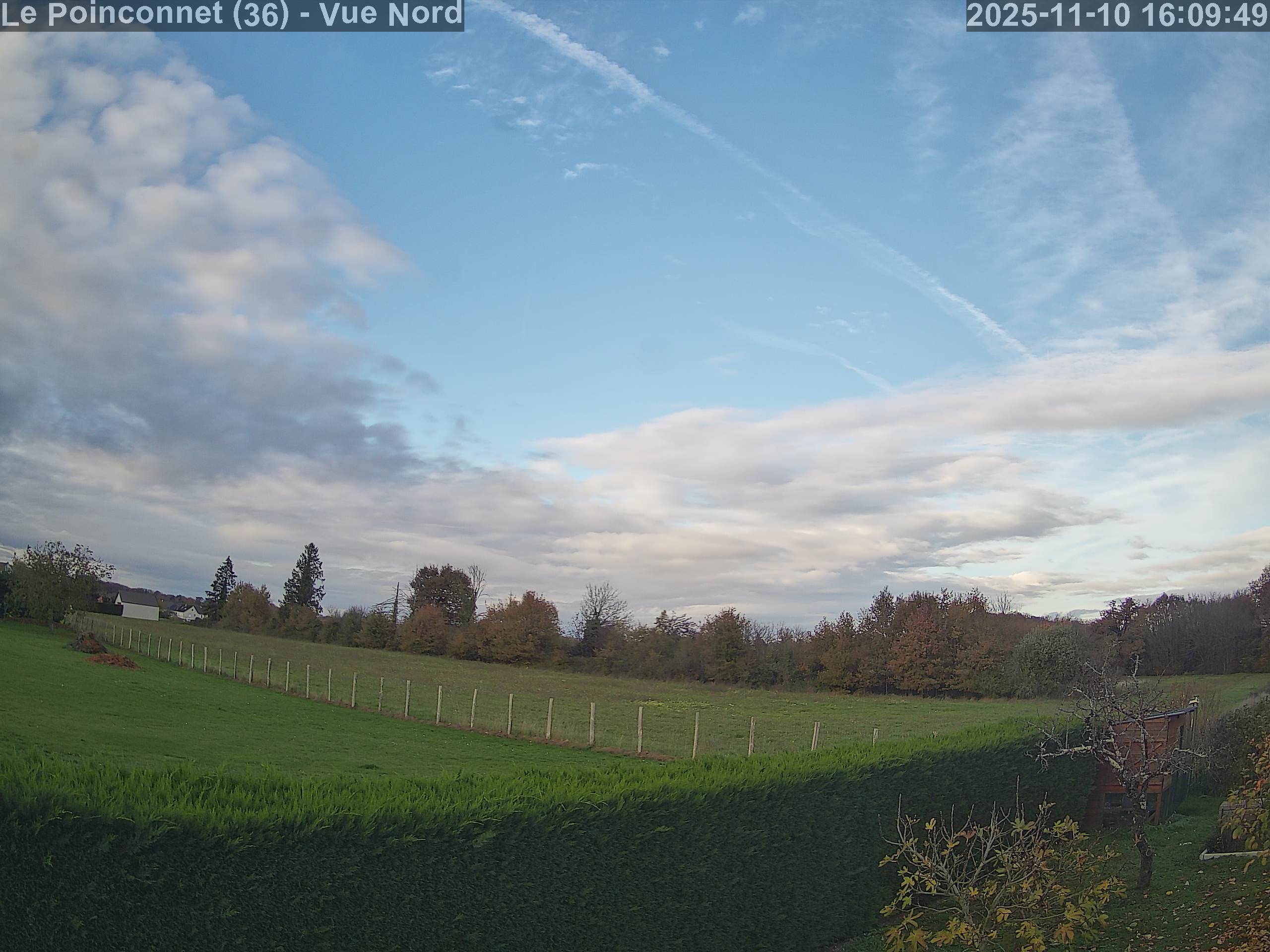 Vue de la webcam du Poinçonnet (Indre - 36).