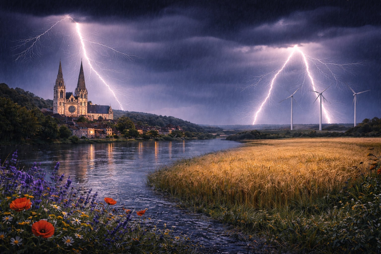 Eure-et-Loir (28) sous l'orage