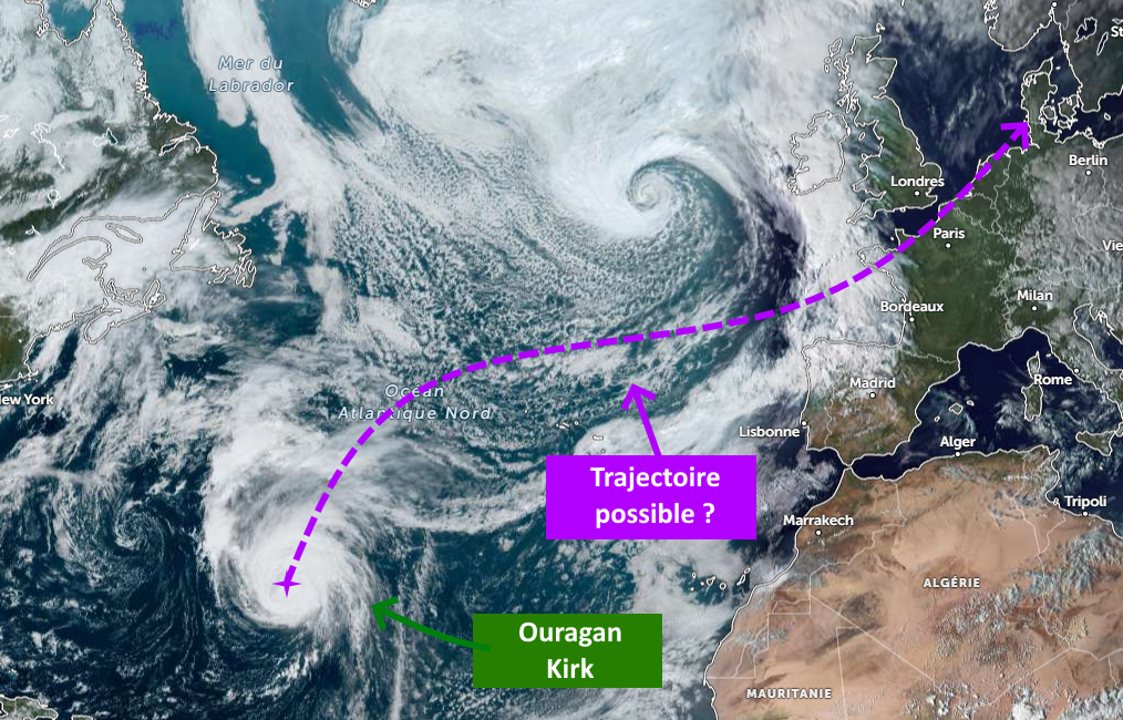 OURAGAN KIRK : A QUOI S&rsquo;ATTENDRE EN FRANCE LES 9 ET 10 OCTOBRE 2024 ?