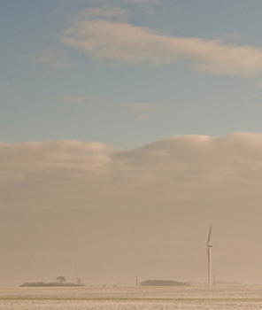 Nimbostratus survolant la Beauce