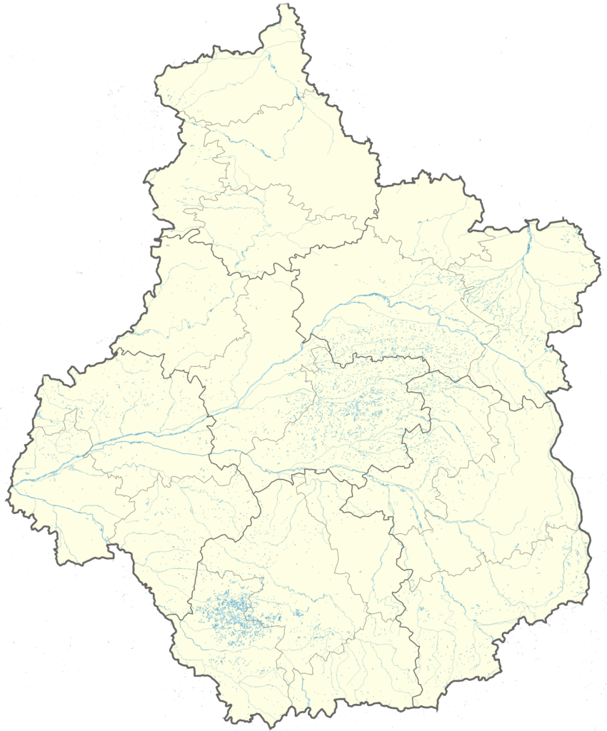 Carte de la région Centre - Val de Loire