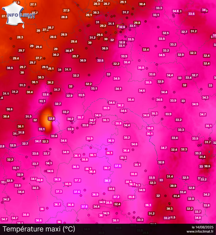 Carte-temperatures-maximales-region-centre-val-de-loire-14-aout-2025